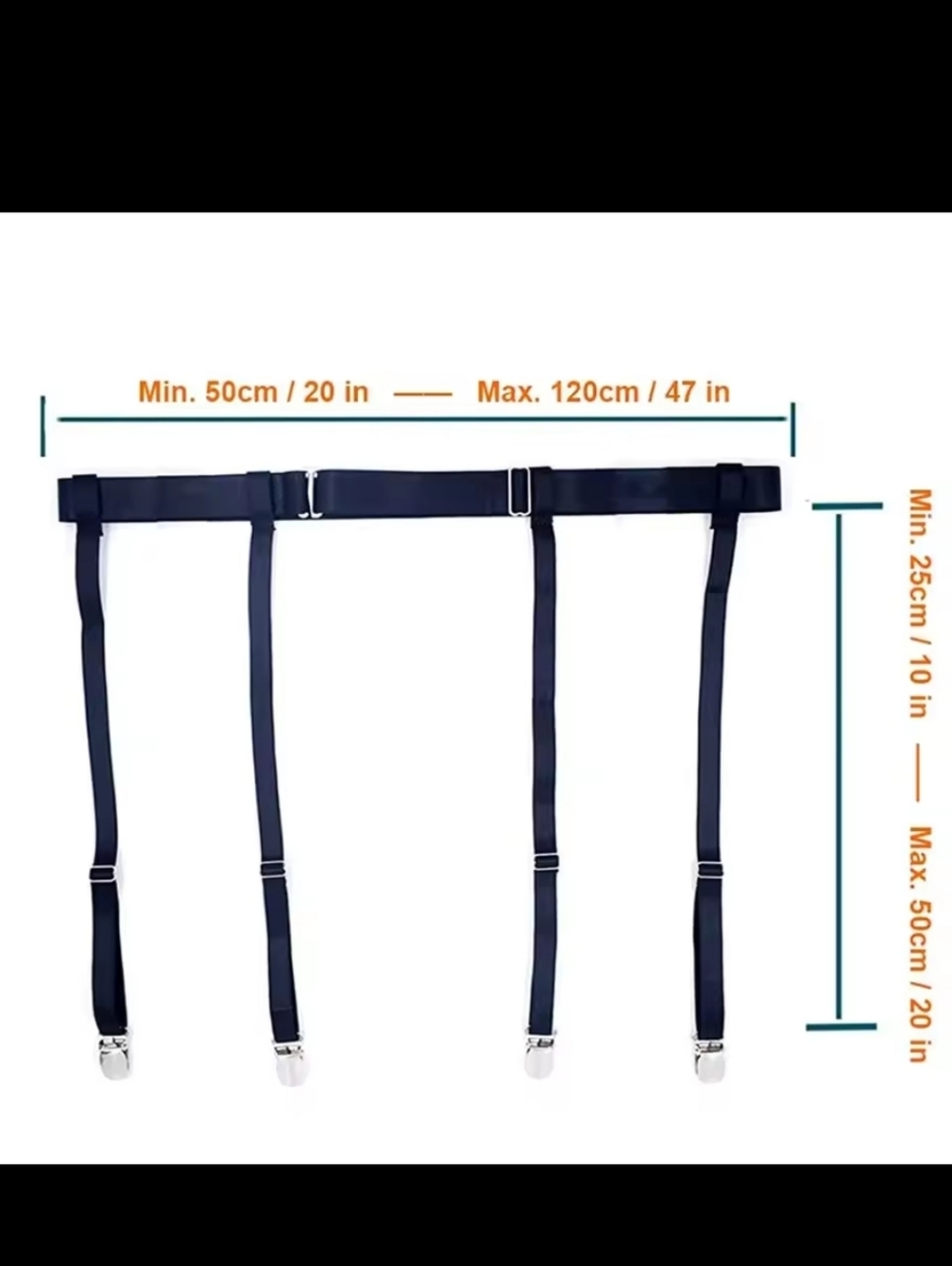 Strappy Garter Belt Metal Clips
